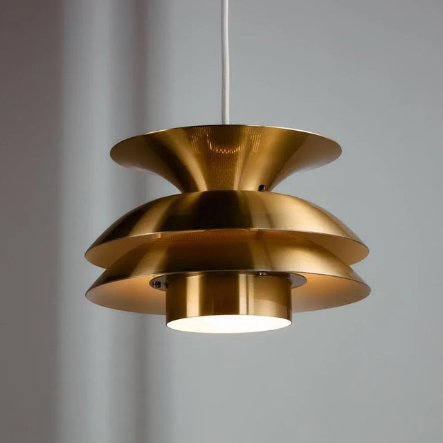 ‘Type 1090 Ballet’ aluminum pendant from the 1980s produced by Belux. with some surface scratches and rust on the metal...