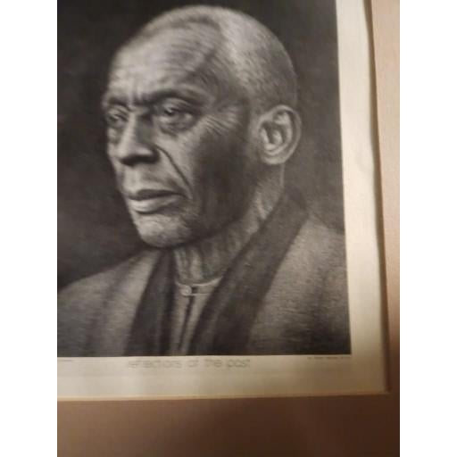 Drawing/Sketching Materials 1985 Albert Mukasa Wilson Pencil Drawing "Reflections of the Past" For Sale - Image 7 of 9