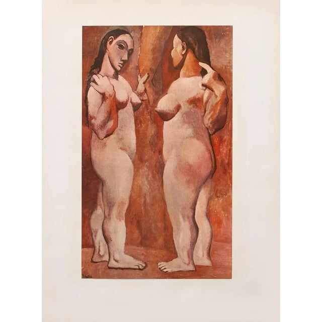 1954 After Pablo Picasso "Two Nudes", Period First Limited Edition Offset Lithograph For Sale - Image 11 of 11