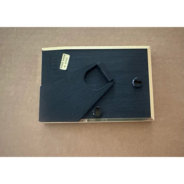 Contemporary Miniature Framed Seascape Signed Original Watercolor “Sunset Glow” by Nancy Smith For Sale - Image 3 of 3