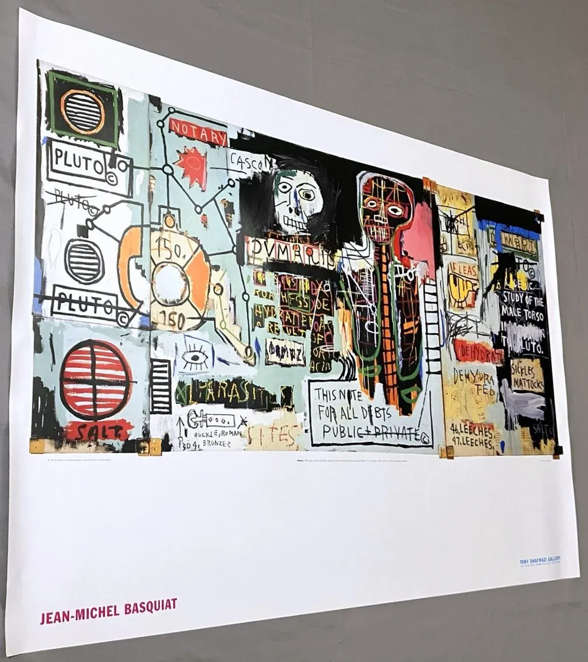 Jean-Michel Basquiat NOTARY アートブック Notary by Jean-Michel Basquiat Abstract Art Canvas Wall Art