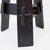 Vintage Black-Stained Wooden Tripod Stool with Tenon Joints For Sale - Image 5 of 13
