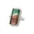 A contemporary fashion ring ready to be worn. This striking piece features a 13.48-carat baguette watermelon tourmaline as...