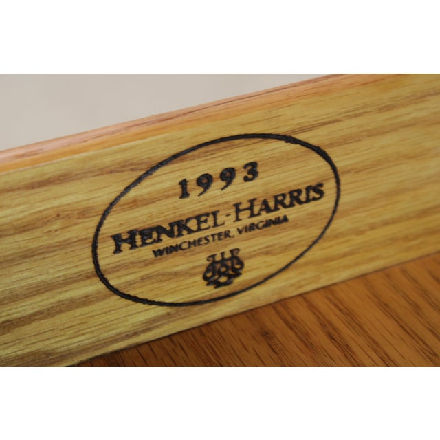 Henkel Harris Cherry 4 Drawer Chairside Chest For Sale - Image 14 of 14
