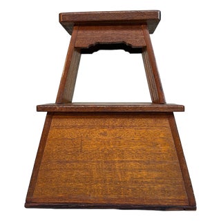 Japanese Shōwa Era Fumidai Step Stool in Wood, 1950s For Sale
