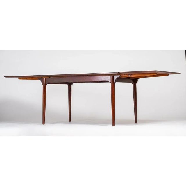 Brown Rosewood No 54 Extendable Dining Table from Omann Jun, 1960s For Sale - Image 8 of 14