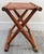 Mid-Century Modern Vintage Danish Modern "Guldhøj" Teak Cognac Leather Folding Stool Poul Hundevad For Sale - Image 3 of 9