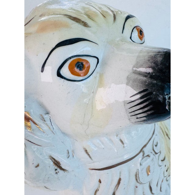 1950s Staffordshire Dog, Single For Sale - Image 9 of 12