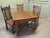Wood Oak Barley Twist Draw Leaf Table and Chairs, 1890, Set of 7 For Sale - Image 7 of 8