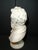 1960s Vintage Michelangelo White Alabaster Bust Figure Signed by A. Giannelli 6.5" Tall For Sale - Image 5 of 7