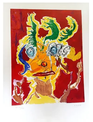 Armand Nakache - Original Handsigned Lithograph - Ecole de Paris Circa 1960