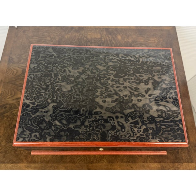 Agresti Osvaldo Luxury Burl Wood Jewelry Box For Sale - Image 10 of 12