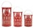 Punched Metal House Lantern (Set of 3) For Sale