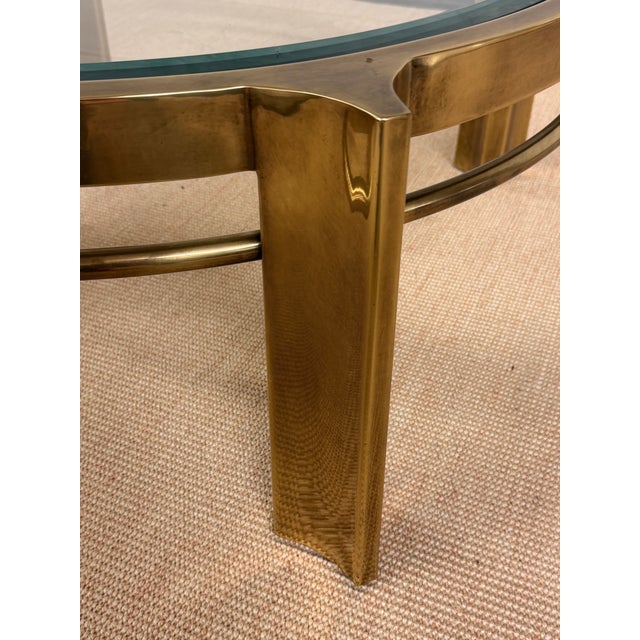 Extraordinary Solid Brass Mastercraft Coffee Table, 1970's For Sale In Cleveland - Image 6 of 11