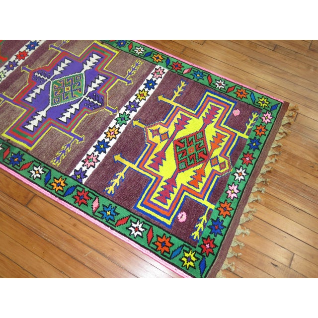 Vintage Turkish Anatolian Long Runner - 3' x 11'2" For Sale In New York - Image 6 of 8
