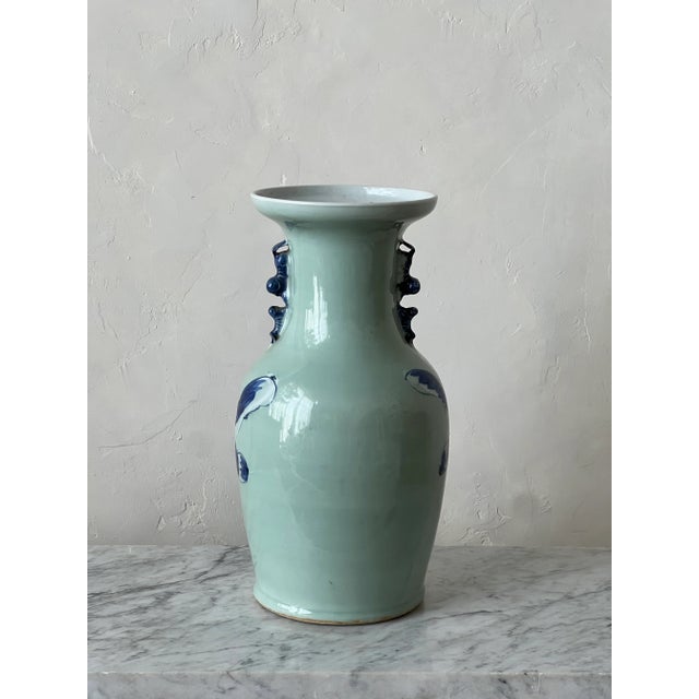 Ceramic 19th Century Chinese Porcelain Celadon Vase For Sale - Image 7 of 8