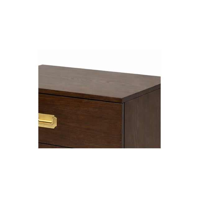2020s Pair of SABIN Walnut Lobero Night Stands For Sale - Image 5 of 6