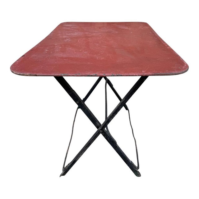 Provencal Folding Iron Garden Table, 1900s For Sale - Image 14 of 16
