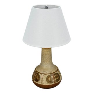 Svend Aage Jensen, Søholm, Beige Ceramic, Table Lamp, Denmark, 1970s For Sale