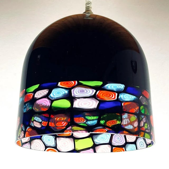 Vintage Murano Pendant Lamp Tint by Renato Toso and Note Massari for Leucos, Italy, 1970s For Sale - Image 12 of 13
