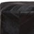 Animal Skin Handmade Black Cowhide Leather Ottoman Pouf 18x18x18 in Chevron Patchwork For Sale - Image 7 of 11