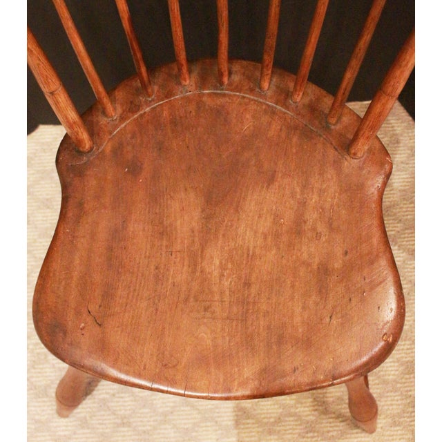 Wood Early 19th Century Diminutive American Fan Back Windsor Side Chair For Sale - Image 7 of 9