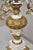 Vintage Italian Hollywood Regency Giltwood White & Gold Candelabra Table Lamp For Sale - Image 9 of 12