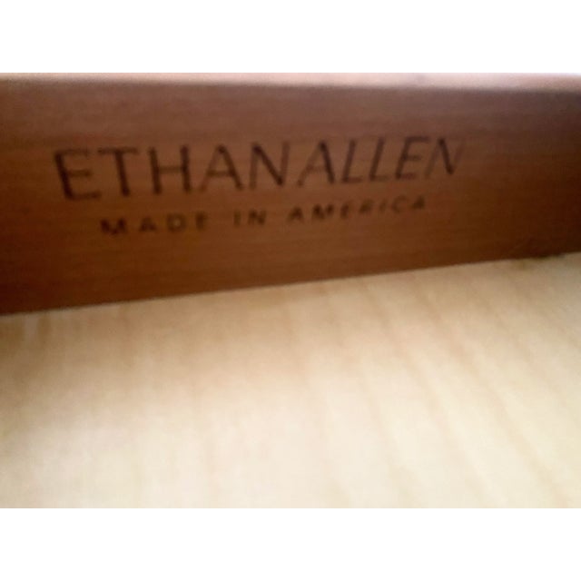 Ethan Allen Georgian Court Cherry Pair of Bedside Chests. The Chest has handles on each side. Each Chest measures 26...