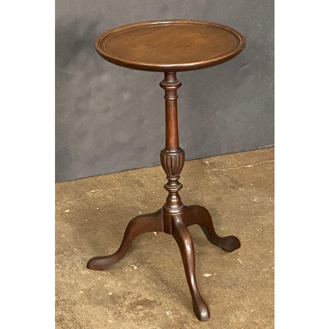 Wood English Wine or Cocktail Table of Mahogany From the Edwardian Era For Sale - Image 7 of 10