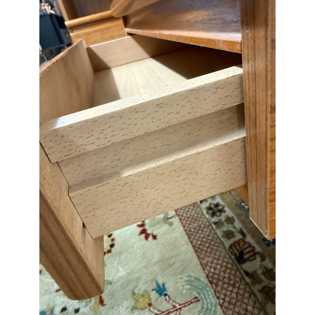 Teak Wood Mid 20th Century Nightstands, Pair For Sale - Image 10 of 12