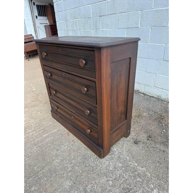 Victorian Antique Victorian Eastlake Style Dresser or Chest With Three Drawers For Sale - Image 3 of 15