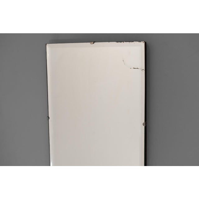 Vintage Frameless Rectangle Mirror, 1950s For Sale - Image 4 of 6