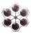 21st Century Beehive Bronze Amethyst Bubbles Murano Flush Mount by Fabio LTD For Sale