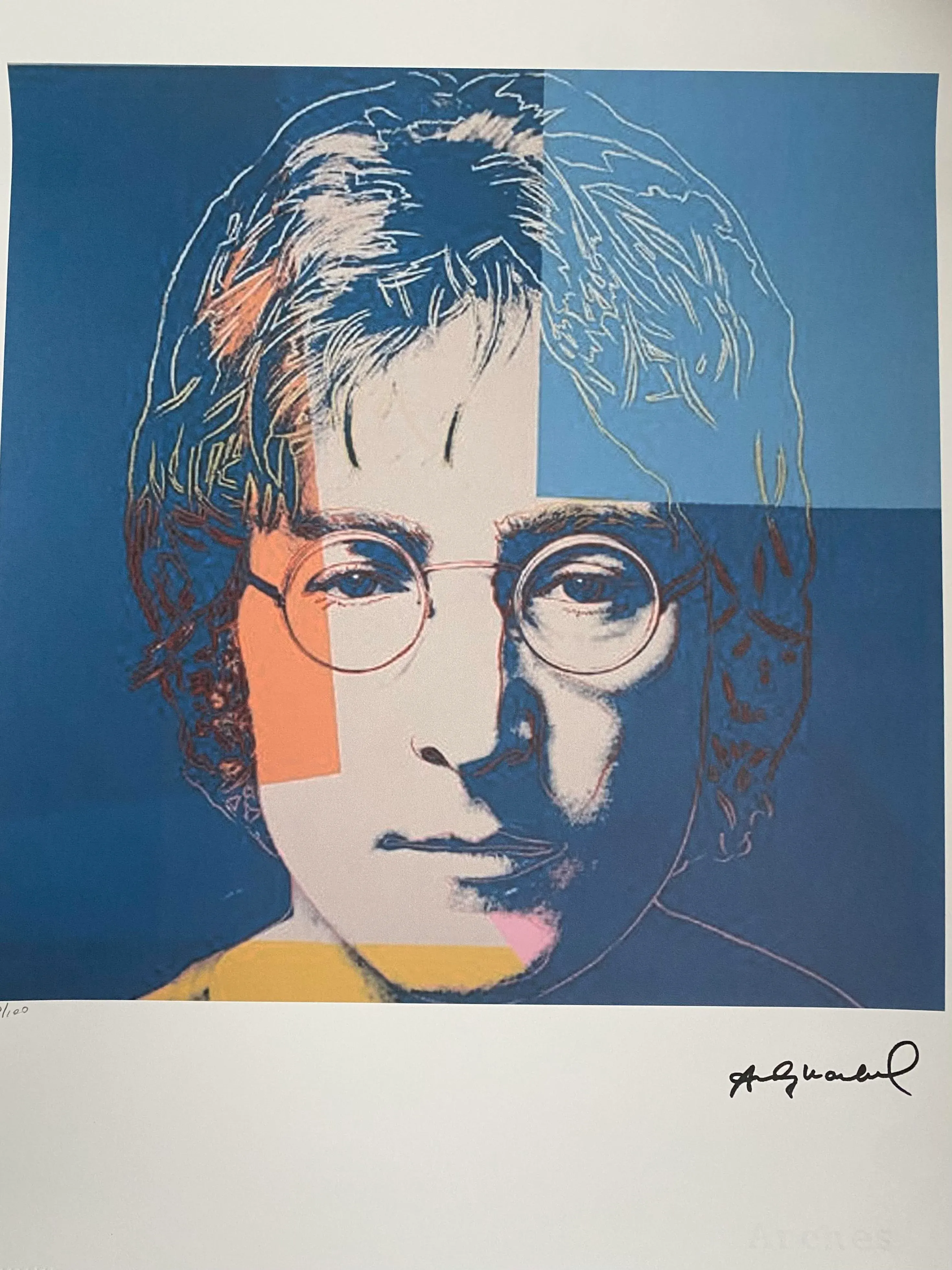 LITHOGRAPHIE SIGNÉE ANDY Warhol - certificat authenticité Leo Castelli EUR 50,00 - FR