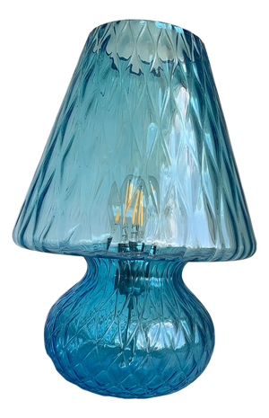 Blue Glass Lamp by Simoeng