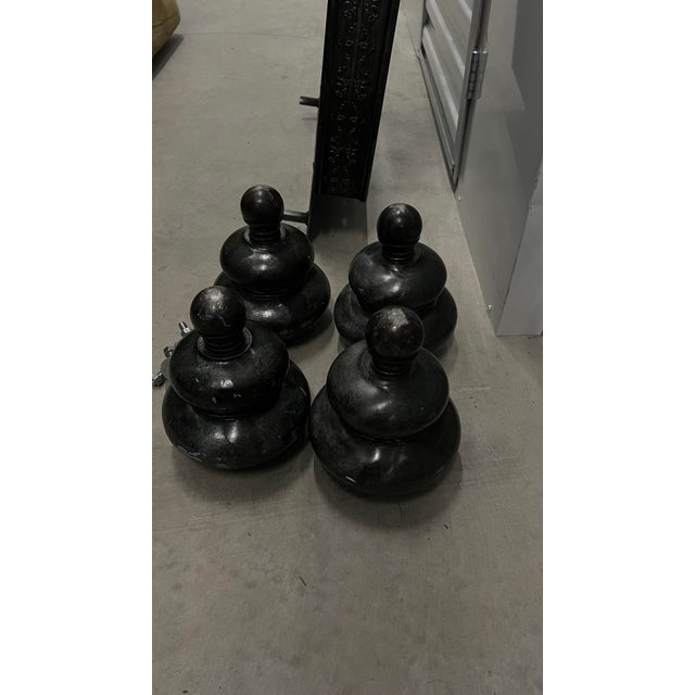 Metal Vintage Upholstered Bench/Sofa With Heave Metal Frame For Sale - Image 7 of 12