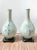 Vintage Asian Celadon Vases With Blue Flowers - a Pair For Sale - Image 11 of 13