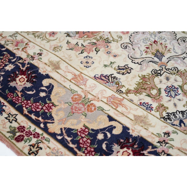 Tabriz Rug 4'9'' X 6'11'' For Sale - Image 9 of 10