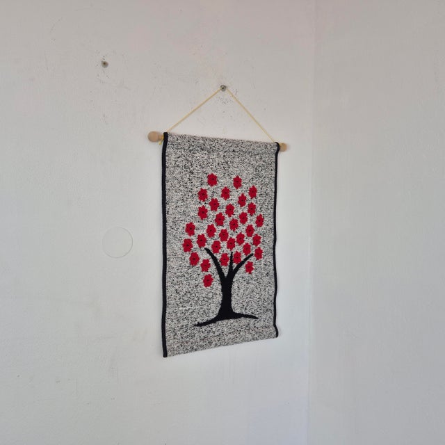 Handwoven Wool Wall Tapestry by Finnvilla Oy, Finland, 1990s, in Flawless conditions. Designed 1990 to 1999