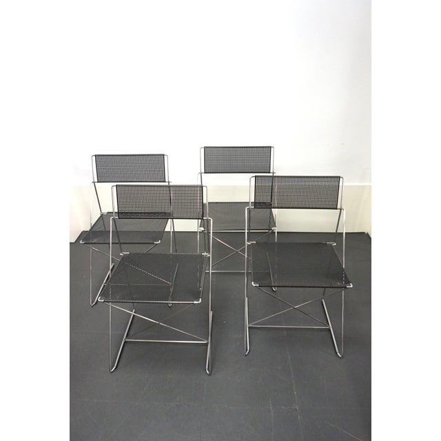 Nuova X-Line Stackable Chairs by Niels Jørgen Haugesen for Magis, 1970s, Set of 4 For Sale - Image 10 of 14