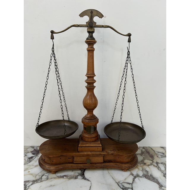 20th Century Wooden and Copper Scale For Sale - Image 3 of 13