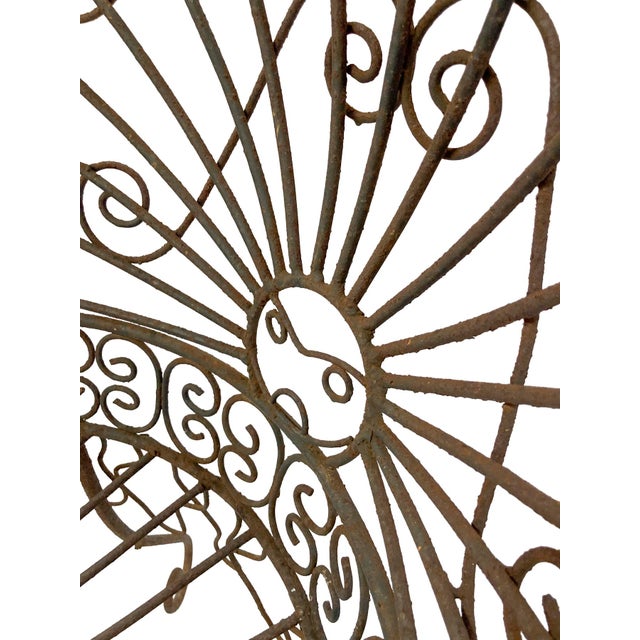 Mid 20th Century Salterini Style Iron Outdoor Garden Chair For Sale - Image 9 of 10