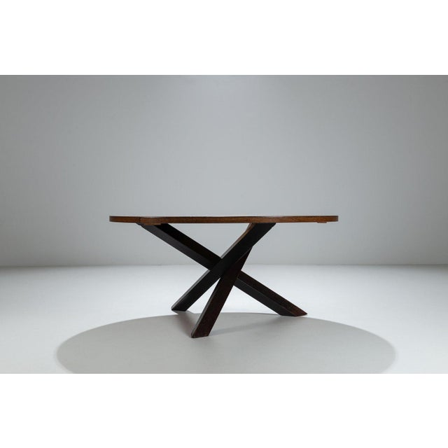 Tripod Dining Table in Wenge by Gerard Geytenbeek, Netherlands, 1960 For Sale - Image 6 of 14