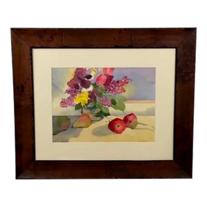 Fruit and Flowers Watercolor by Amy Parker