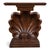 Late 20th Century Hollywood Regency Style Carve Wood & Composition Shell Form Console Table For Sale - Image 5 of 6
