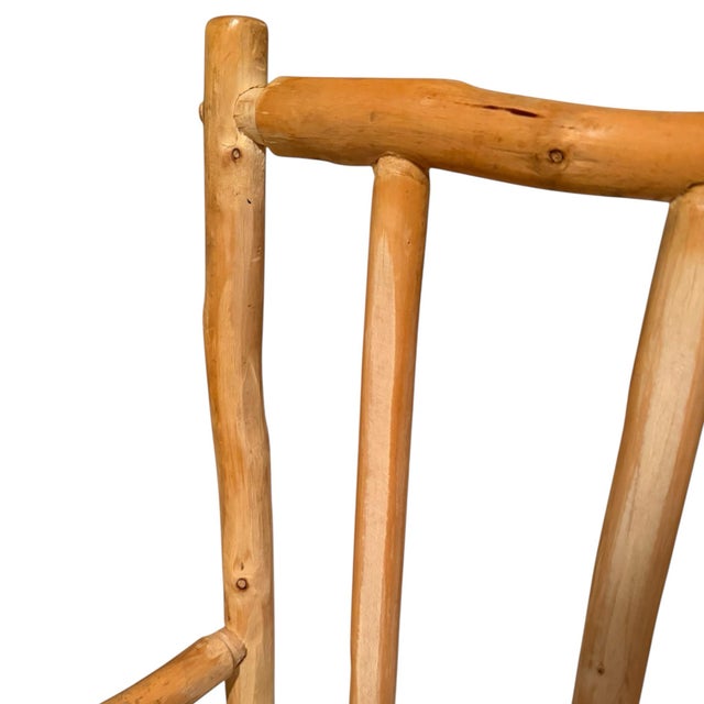 Brown Rustic Branch Dining Chairs- A Set of 5 For Sale - Image 8 of 9
