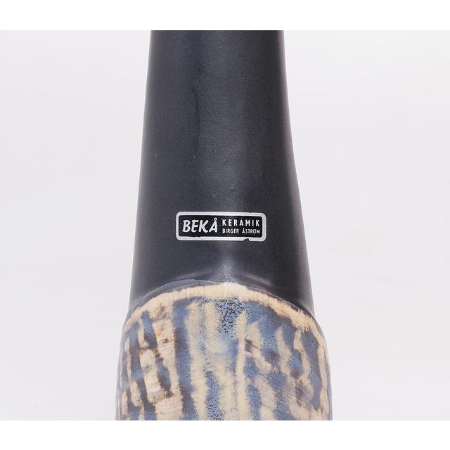 Ceramic Bekå Ceramic Vase by Birger Åström, 1950s For Sale - Image 7 of 9