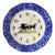 Hand-Painted Spongeware Pastoral Scene With a Horse-Drawn Carriage Wall Clock For Sale
