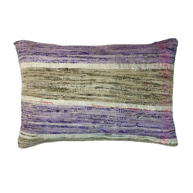 Anatolian Handwoven Kilim Cushion Cover For Sale - Image 11 of 11