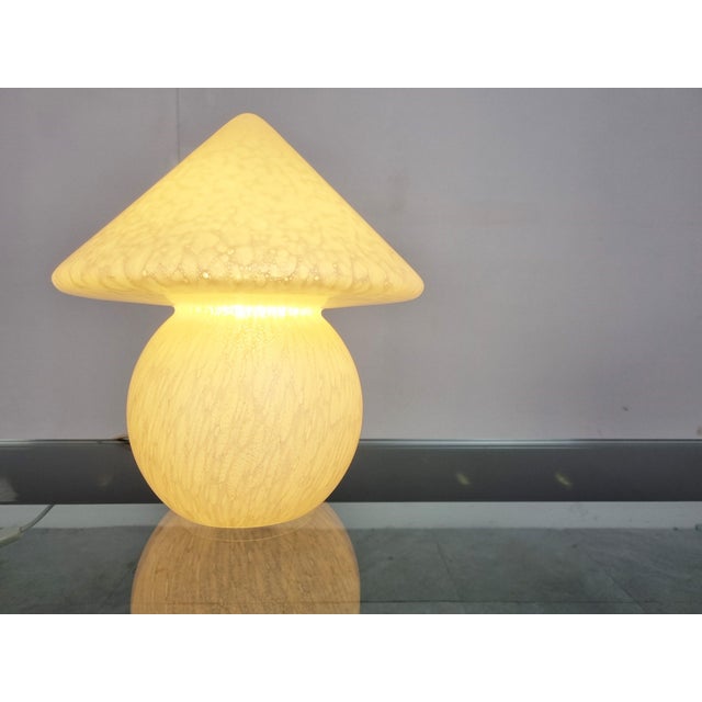 Vintage Murano Glass Mushroom Table Lamp from Peil & Putzler, 1970s For Sale - Image 9 of 9